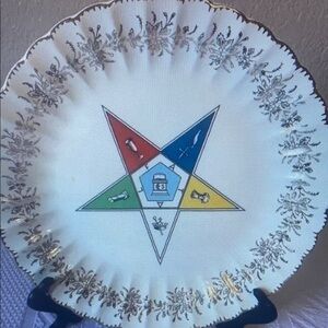 Sanders MFG Co Eastern Star 10 inch‎ Dinner Plate
